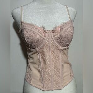GARAGE  Chrishell Lace Mesh Bustier Size M NWOT
